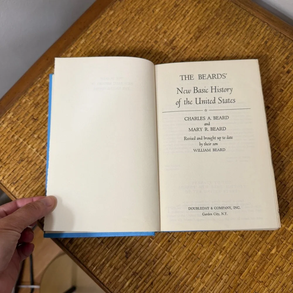 The Beards' New Basic History of the United States 1968 Doubleday Vintage HC